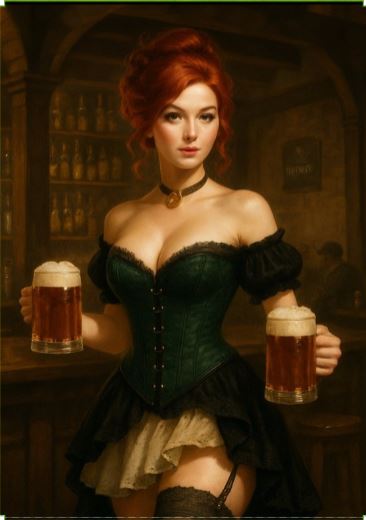 Golden Apron Irish Barmaid β Vintage 1800βs Pub Tavern Wear by Noni Ross Creations