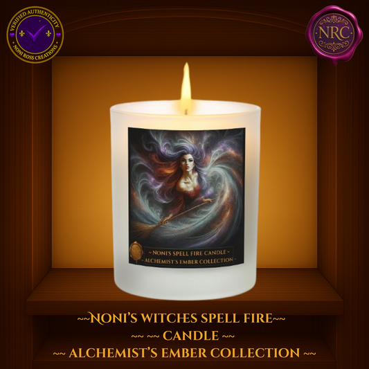 Noni's Spell Fire Candle Alchemist's Ember Collection by Noni Ross Creations