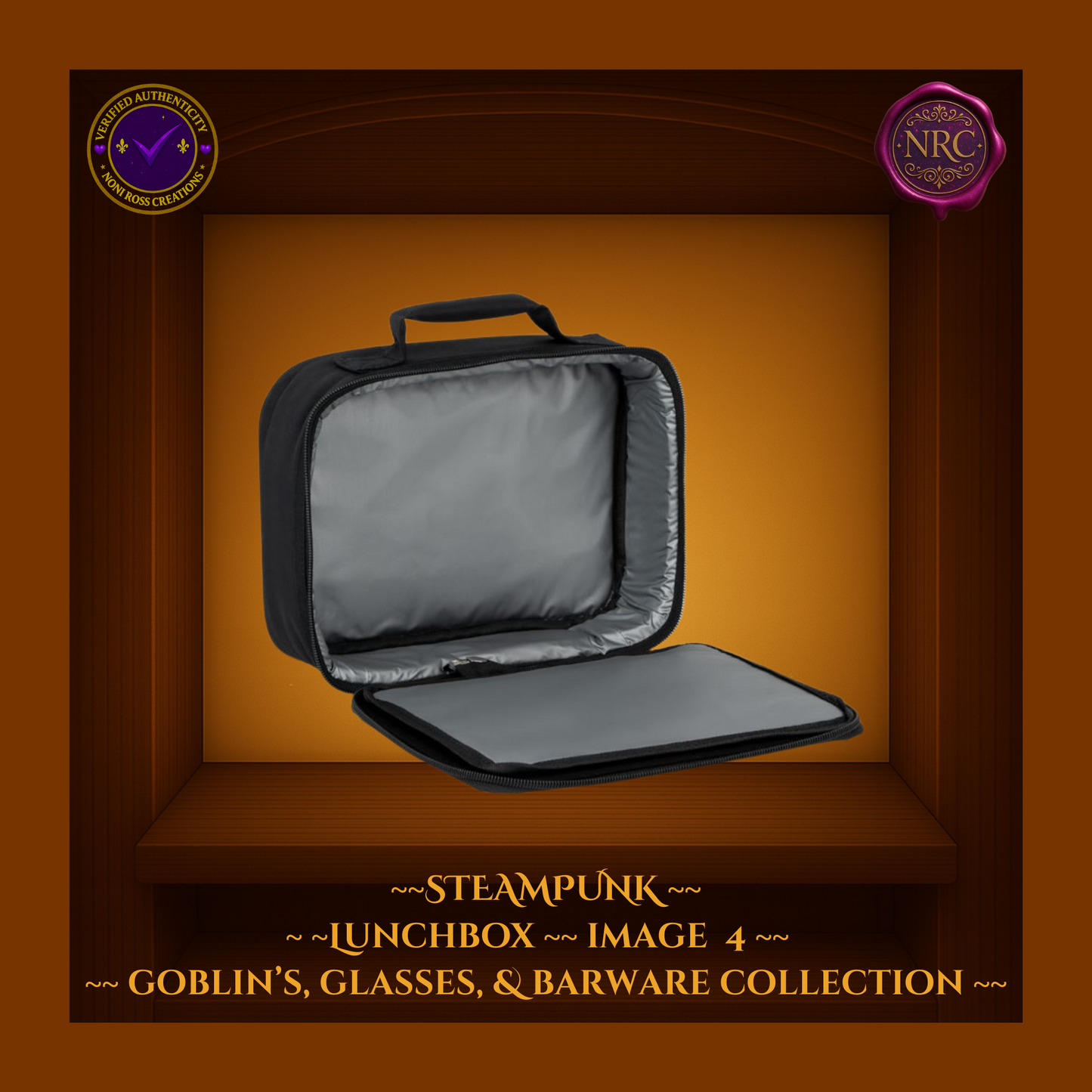 Steampunk Clockwork Lunchbox – Vintage Gear Design by Noni Ross Creations