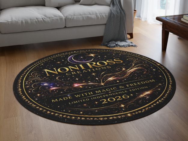 NRC Celestial Round Rug 60x60 | Luxury Cosmic Decor 2026
