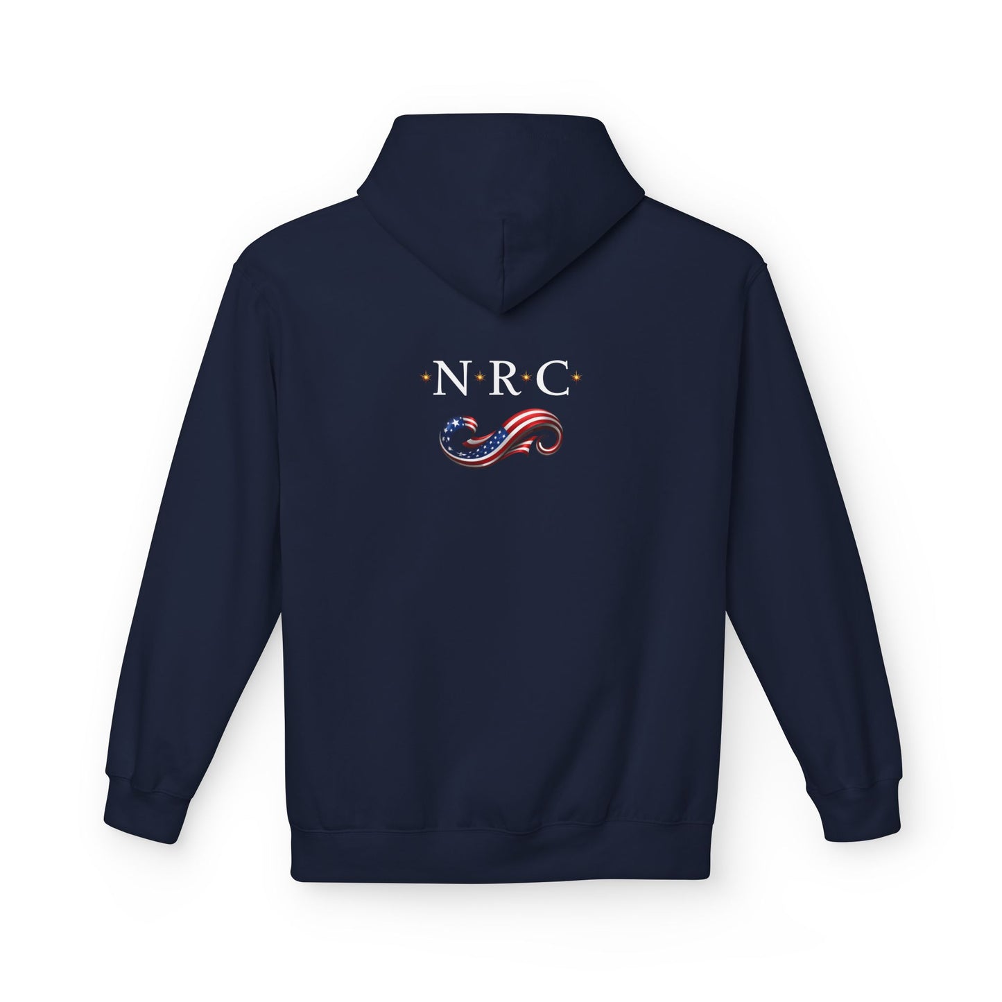 Patriotic Witch Infinity Flag Hoodie – Vintage Pinup Fleece Pullover | Noni Ross Creations