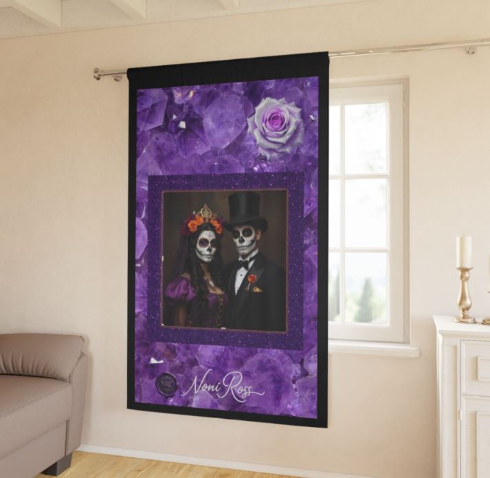 Curtain rod pocket close-up for easy hanging