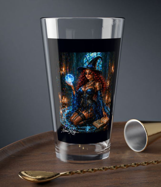 Noni Celestial Orb Highball Glass 16oz Mystic Blue | Noni Ross Creations