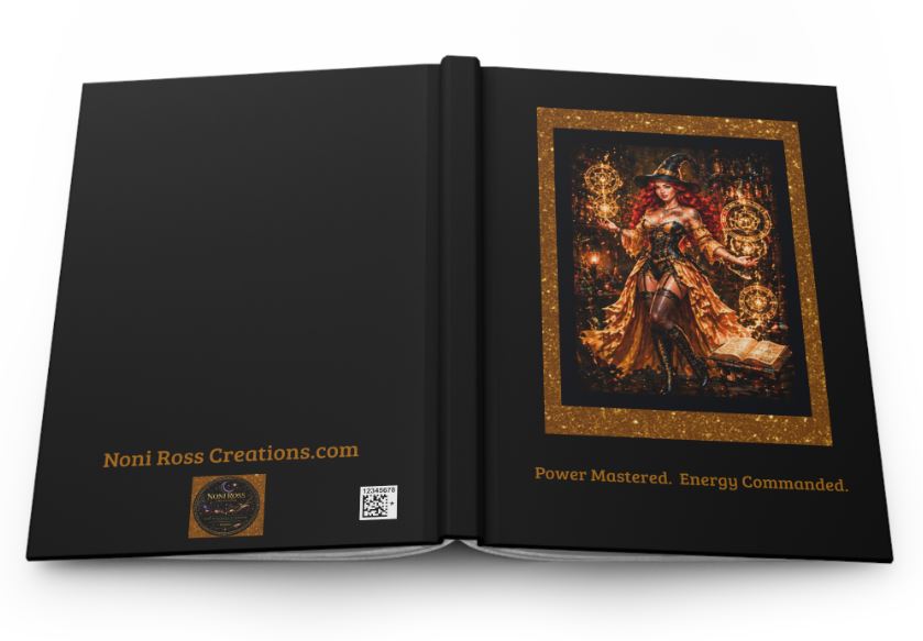 side view of hardcover journal showing spine thickness and durable binding
